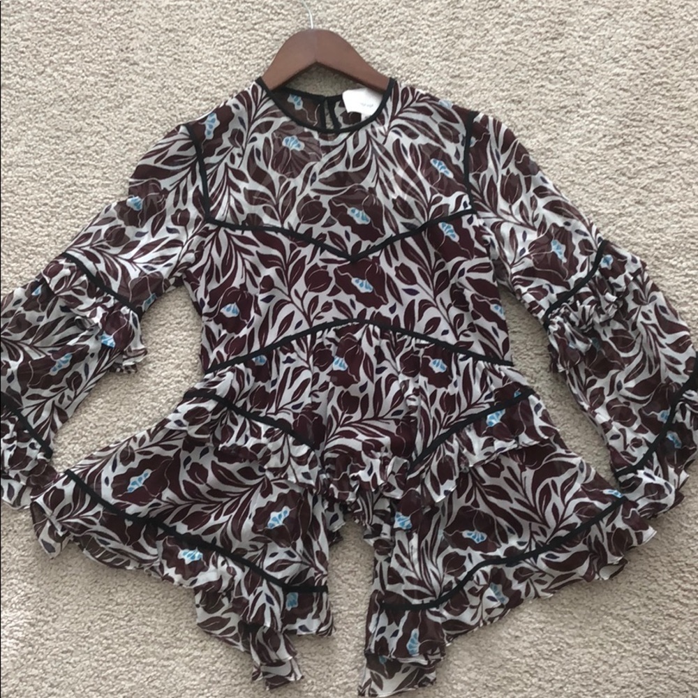 Cinq a Sept Asymmetrical Blouse